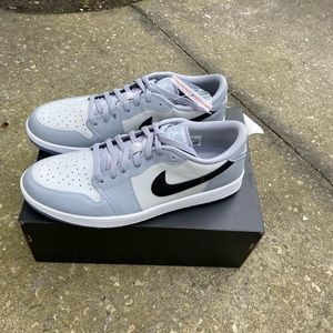 Air Jordan 1 low golf wolf gray and photon white